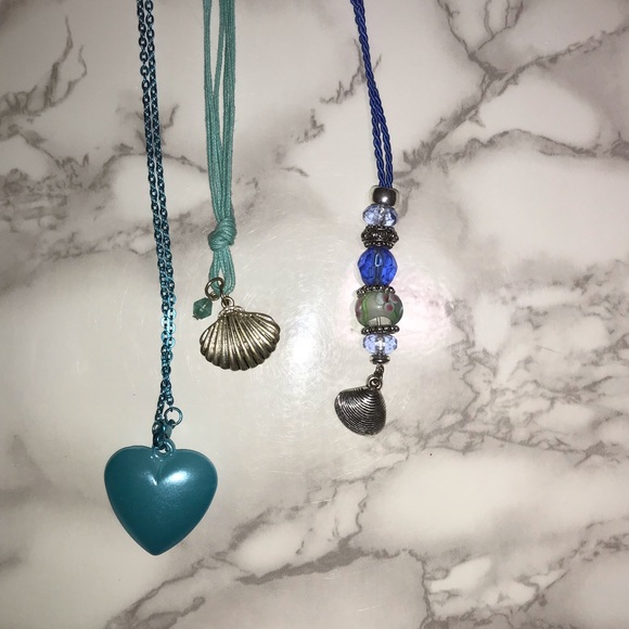 Pretty In Blue 3 Piece Necklace Set - Picture 2 of 5